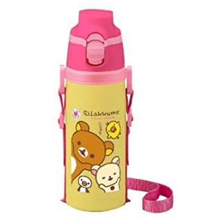 🇯🇵 กระติกน้ำอลูมิเนียมเก็บความเย็น ลาย Rilakkuma ขนาด 500ml