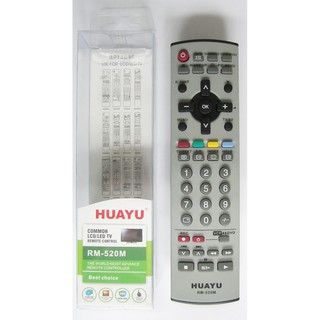 HUAYU REMOTE CONTROL รีโมทคอลโทรลฮัวยูใช้สำหรับทีวี RM-520M