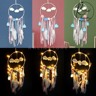 ตาข่ายดักฝัน DREAM CATCHER เครื่องรางดักฝัน รุ่น น้องเมฆน้อย (มีทั้งแบบธรรมดาและมีไฟ LED)