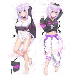 Oku Nekomata VTuber Hololive Dakimakura ปลอกหมอนโซฟา แบบนิ่ม ลายอนิเมะญี่ปุ่น Otaku ขนาด 50x150 ซม. DK2428