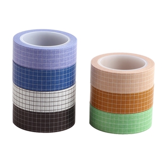 เทปกาวสติ๊กเกอร์ Washi สีดําสีขาว 10 เมตรสําหรับตกแต่งสมุด DIY