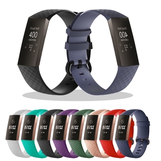 สายนาฬิกาข้อมือ ซิลิโคน สำรอง สำหรับ Fitbit Charge 4 3