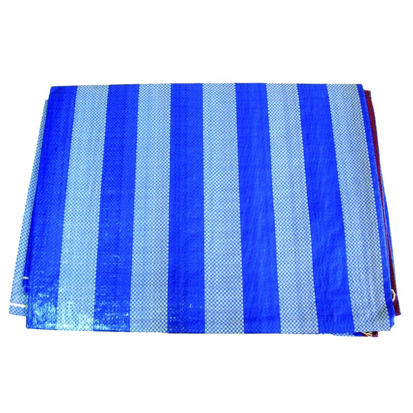 PSC ผ้าใบริ้ว ผ้าฟางริ้ว (ขนาด 2 x 3 ม.) ผ้าใบบลูชีท มีตาไก่ - รูปที่ 4