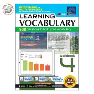 Global Education หนังสือแบบฝึกหัดคำศัพท์ ป.4  Learning Vocabulary Workbook 4