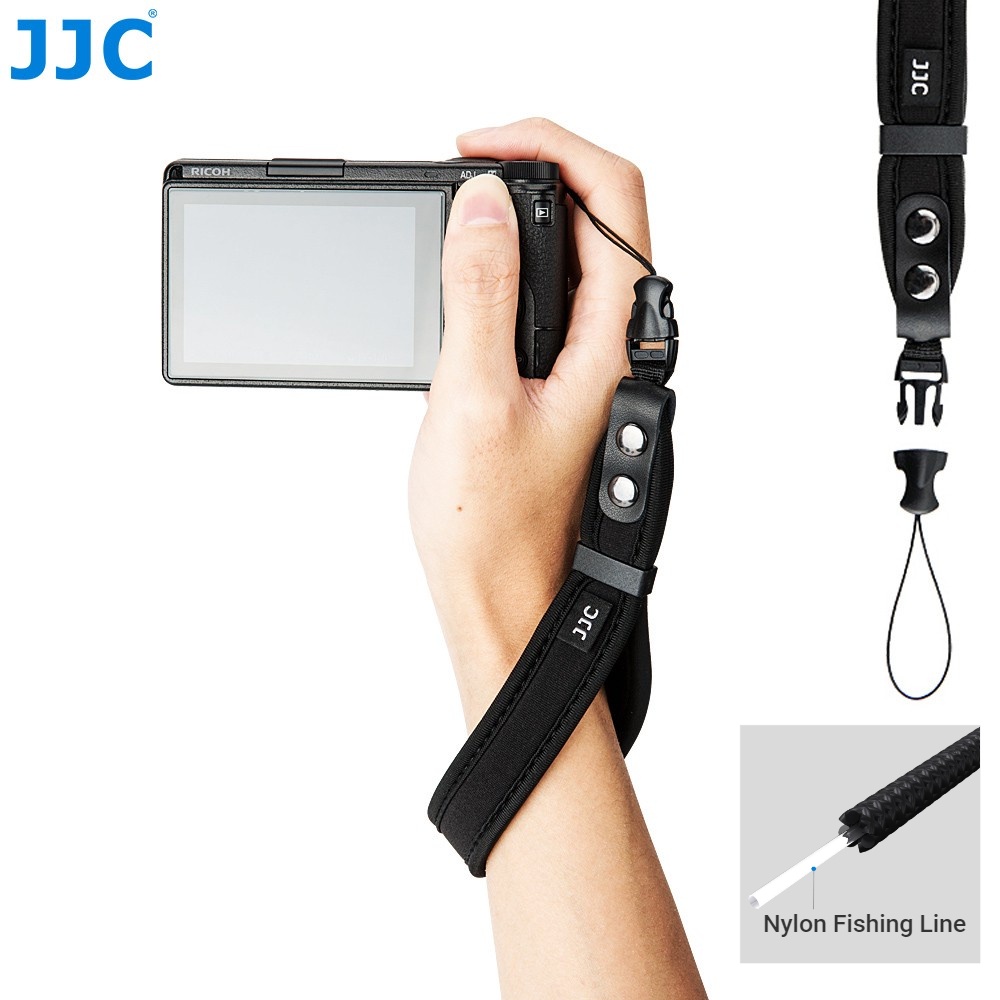 JJC ST-CP1 สายรัดข้อมือแบบปลดเร็ว กล้องดิจิตอลขนาดกะทัดรัดสายคล้องมือ Neoprene สำหรับ Sony ZV-1 II Z