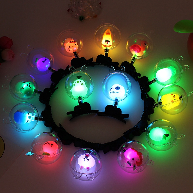 ใหม่ กิ๊บติดผม ตาข่าย เรืองแสง สีแดง การ์ตูน นิ่ม กาว LED แฟลช กิ๊บติดผม ราคา ถูกที่สุด ดีลบีเคเค แกลเลอรีภาพที่ 3