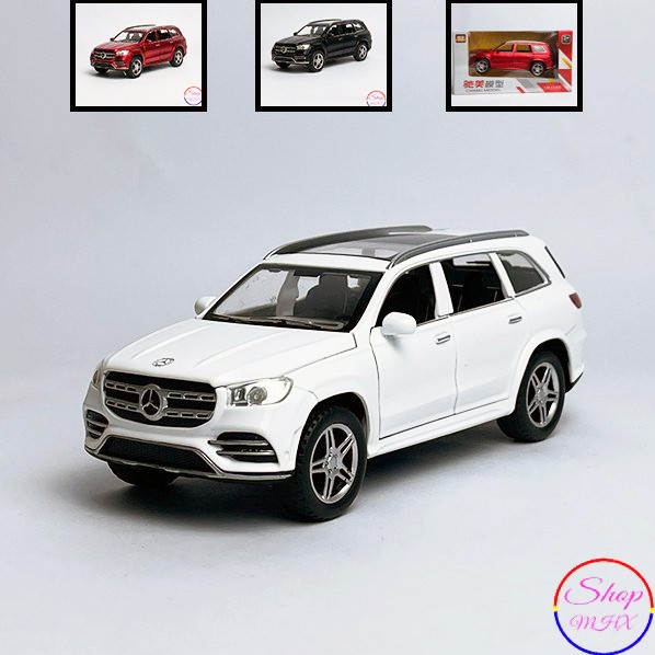 Mercedes-Benz GLS580 รถโมเดลเหล็ก พร้อมจาน LICENSE ขนาด 1:32 จาก Chimei