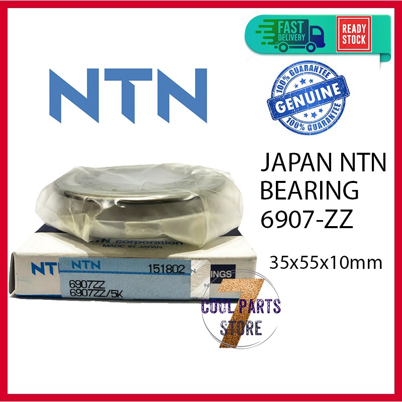 6907 ZZ NTN Japan Bearing 6907-ZZ (35 X 55 X 10mm)