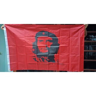 ธง เช กูวาร่า Guevara พื้นแดง ขนาด 90x150 ซม. (3ฟุตx5ฟุต)ั