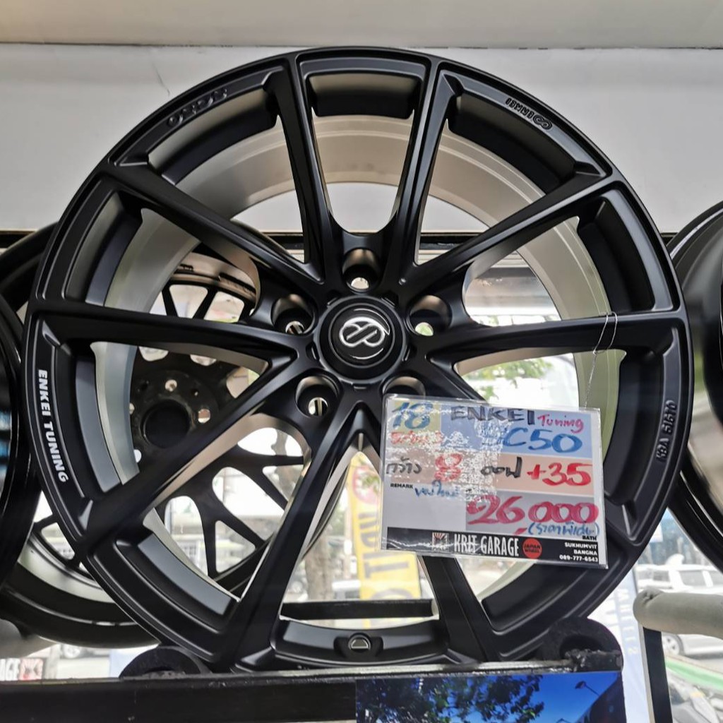 ล้อแม็กซ์ญี่ปุ่นแท้ของใหม่ ENKEI TUNING SC50 ขอบ18นิ้ว 5รู114.3 กว้าง8นิ้ว ออฟ35