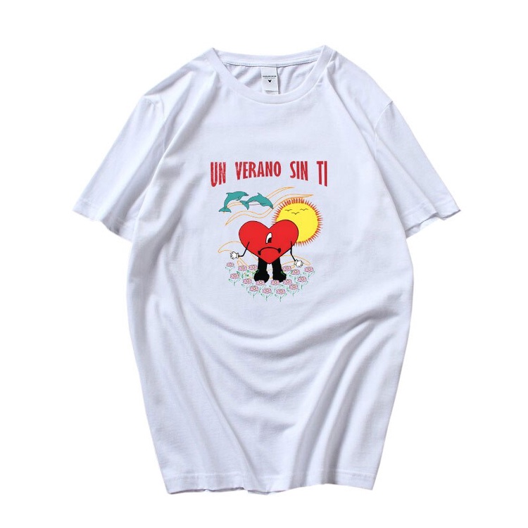 Bad Bunny UN VERANO SIN TI กราฟิก T เสื้อ 2022 ฤดูร้อนความงาม Camiseta ผ้าฝ้าย 100% Untamed Tees Cas