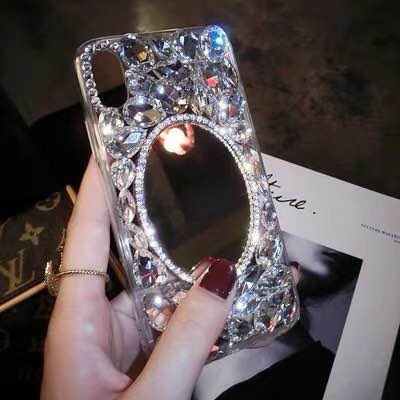 Samsung Galaxy Note 10 Plus A70 M30 M20 A7 2018 J6 J4 Plus C9 Pro Crystal Diamond Mirror Case