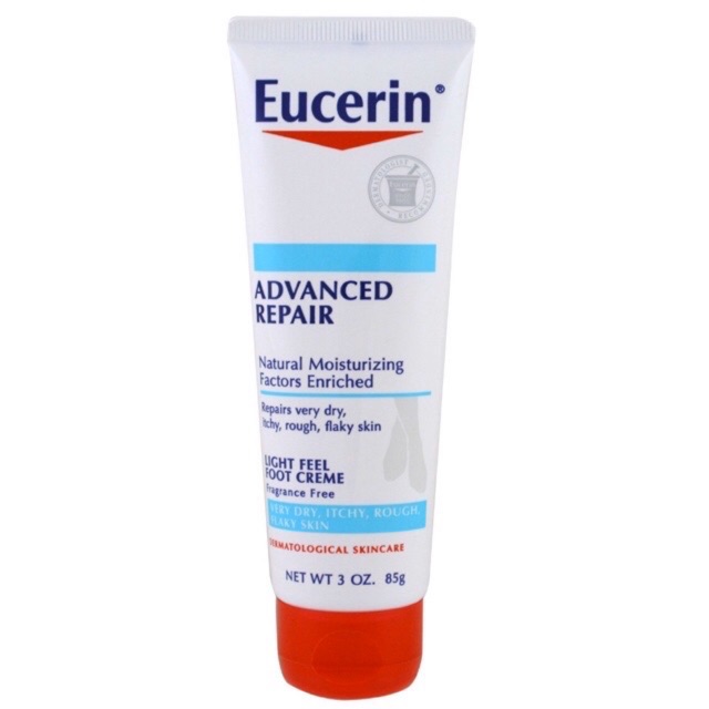 ของแท้100%จากUSA พร้อมส่ง Eucerin Advanced repair foot Creme 85g.ครีมทาส้นเท้าแตก