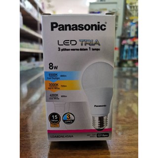 Panasonic หลอดไฟพานาโซนิค LED TRIA 3 colors in 1 bulb รุ่น 3 แสง ใน 1 หลอด 8W E27