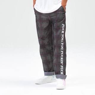 SLUM LTD - RIPNDIP Fucking Fuck Plaid Pants Black