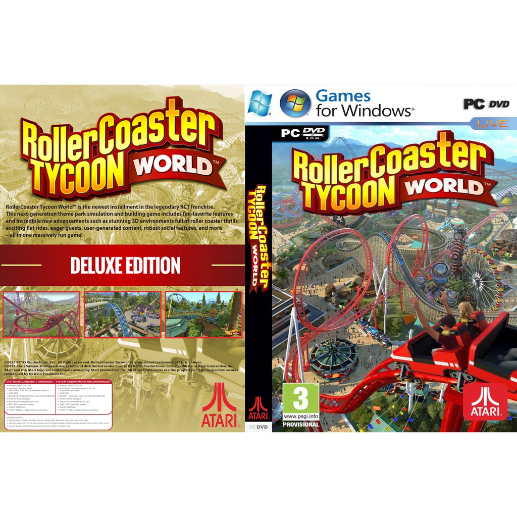 RollerCoaster Tycoon World PC GAME [ออฟไลน์ INSTALLATION]