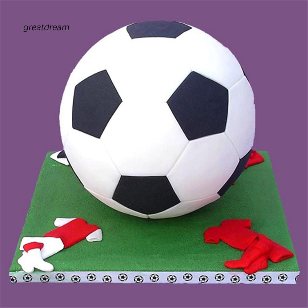 4Pcs Sugarcraft Football Fondant Mold Cookie Cutter Cake Decor Tools Bakewar IU