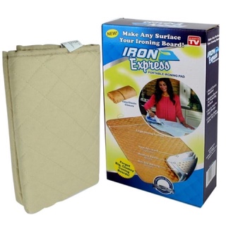 ถูกสุด!! ส่งkerry Iron express แผ่นรองรีดพกพา แผ่นรองรีดเคลื่อนที่ มีชั้รรองสะท้อนความร้อน สำหรับหอพัก คอนโด นักเดินทาง