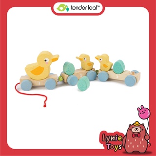 Tender Leaf Toys ของเล่นไม้ ของเล่นเสริมพัฒนาการ เดินเล่นกับเป็ดน้อย Pull Along Ducks