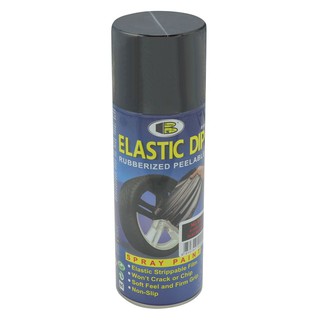 Car care solution ELASTIC DIP NO.E4 BOSNY 400 ML. BLACK Car accessories Hardware hand tools น้ำยาดูแลรถยนต์ สเปรย์ยางยืด