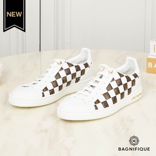 LOUIS CALFSKIN MONOGRAM DAMIER TRESSAGE FRONTROW SNEAKERS