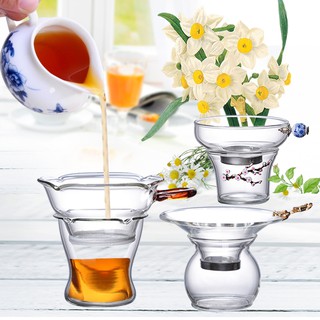 Glass Tea Leak Transparent Tea Soaking Filter Strainer Accessories