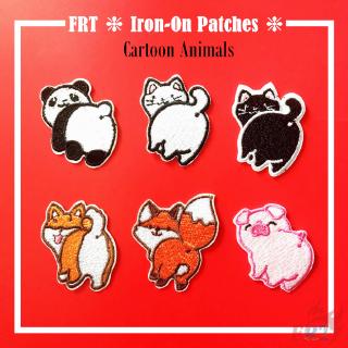 ☸ Animals Buttocks - Series 02 Patch ☸ 1Pc Cute Cartoon Pet Diy Sew on Iron on Badges Patches