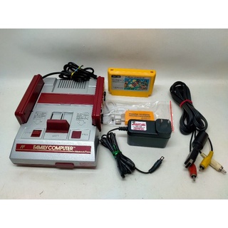 Famicom แท้ Japan สีเงิน สล๊อตเหล็ก 2 ระบบ สัญญาณภาพ แบบ AV Playstaion และ HDMI พร้อมอุปกรณ์ครบชุดไฟไทยพร้อมเล่น