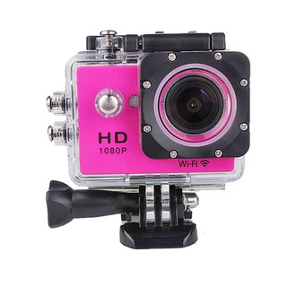 HLT-Action Camera Full HD 12 MP Wifi - จอ 2 นิ้ว (Pink)