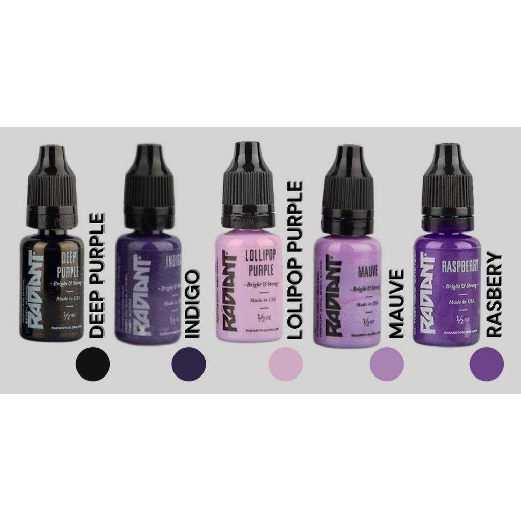 Radiant Colors Tattoo Ink 12 oz Purple - tattooservice_bkk - ThaiPick