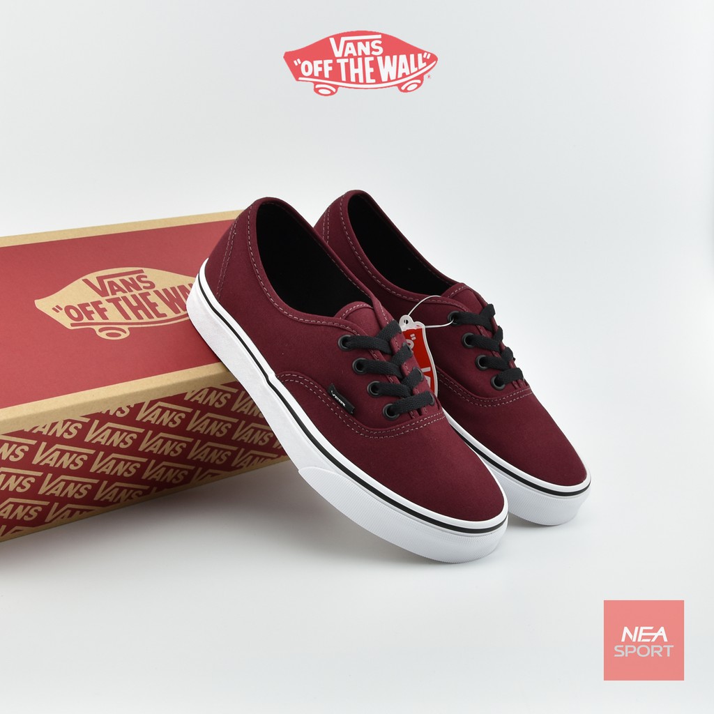 vans red and brown