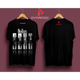 เสื้อยืด พิมพ์ลายวงร็อควง BAND THE BEATLES