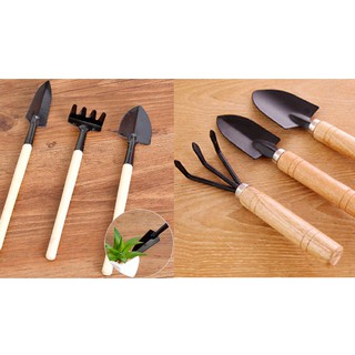 พร้อมส่ง ชุดอุปกรณ์พรวนดินขนาดเล็ก ช้อนพรวน ส้อมพรวน