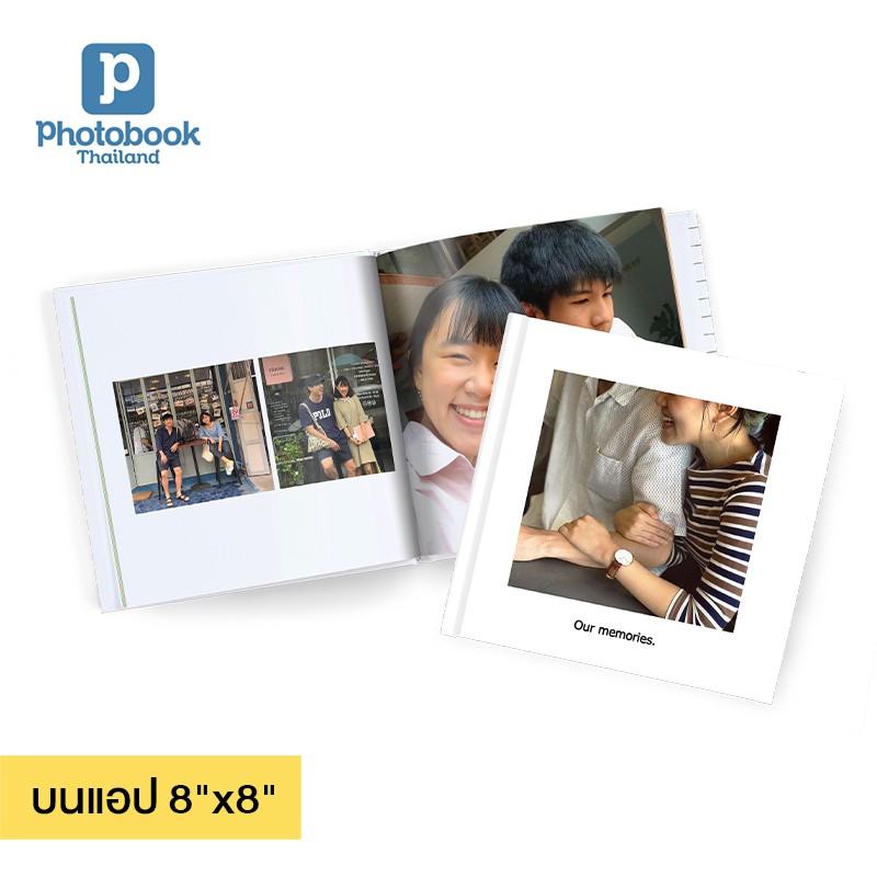 Photobook: โค้ดแลกซื้อ โฟโต้บุ๊คปกแข็ง 8x8 นิ้ว ใส่รูปไม่จำกัด ทำได้เองบนแอป, จำนวน 20 หน้า #8