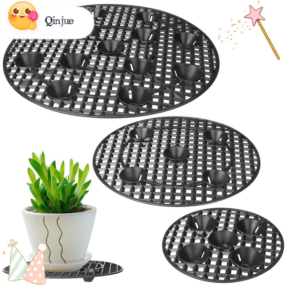 QINJUE Heavy Duty Plant Stands Patio Deck Pot Tray Plant Level Pot Elevator Flower Pot Plant