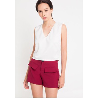 Jezebel เสื้อครอป V-Neck Sleeveless Crop