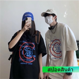 เสื้อยืดแขนสั้นลําลอง คอกลม ทรงหลวม พิมพ์ลายตัวอักษร สไตล์ฮ่องกง ญี่ปุ่น ขนาดใหญ่ เรียบง่าย แฟชั่นฤดูร้อน สําหรับผู้ชาย