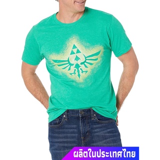 นินเทนโด เสือยืดผู้ชาย เสื้อบอดี้โ Nintendo Mens Soaring Triforce T-Shirt Nintendo T-shirt