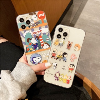 เคสโทรศัพท์มือถือนิ่ม ลายการ์ตูนชินจัง Snoopy Peanuts สําหรับ Xiaomi Mi 8 Mi 9 Mi 11 Lite 11 Pro Mi 10 Pro 10 Lite 10s 10T Pro 11T Pro 12 Poco F3 X3 Pro NFC