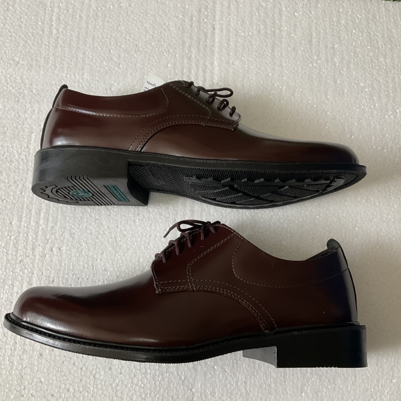 คัทชูผู้ชายลูกเสือครูชายbyช่างMoccasinหนังแท้หนังรูขน รหัส 9111 สีน้ำตาลเข้ม
