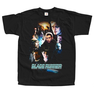 ใหม่ เสื้อยืดแฟชั่น พิมพ์ลายโปสเตอร์ภาพยนตร์ Blade Runner V8 สีดํา