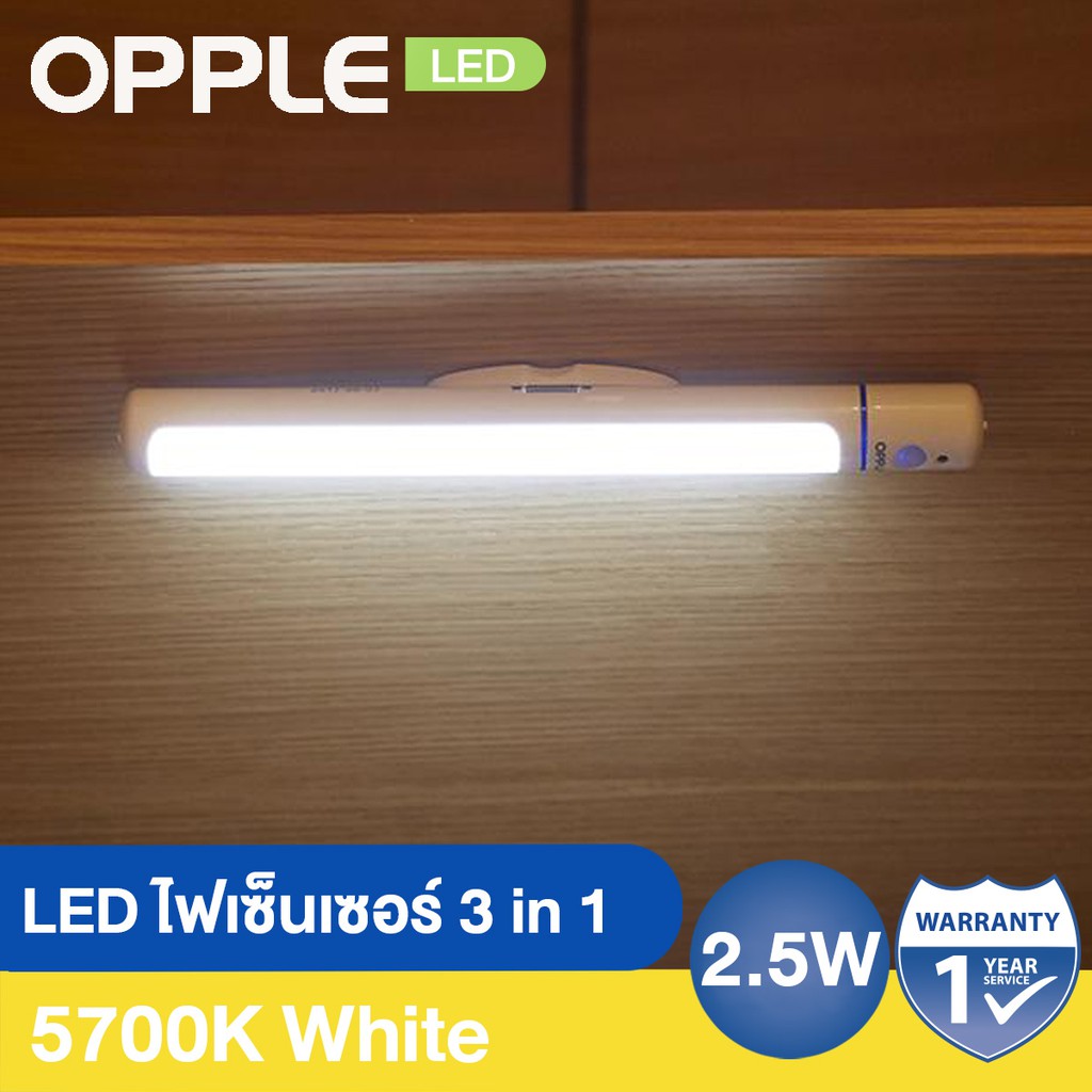 OPPLE หลอดไฟเซ็นเซอร์ LED ติดผนัง 2.5W 5700K