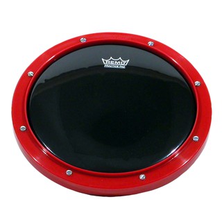 แป้นซ้อมกลอง 6 นิ้ว REMO Practice Pad - Tunable, Red, Ambassador Ebony Drumhead, 6"