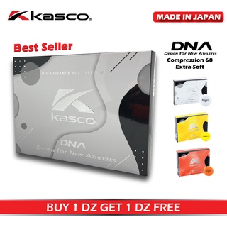 [ซื้อ 1 โหล แถมฟรี 1โหล] KASCO DNA Extra-Soft Ball ลูกกอล์ฟสำหรับผู้ชาย 2ชั้น นุ่ม [Buy 1dz Get 1dz Free]