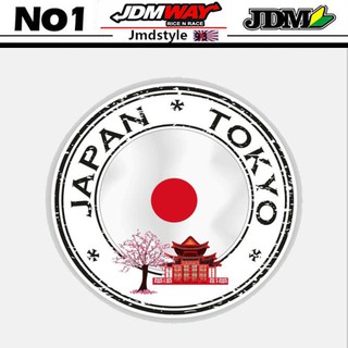 สติกเกอร์ไวนิล JDM แบบสะท้อนแสง สไตล์ญี่ปุ่น สําหรับติดตกแต่งรถยนต์ รถจักรยานยนต์