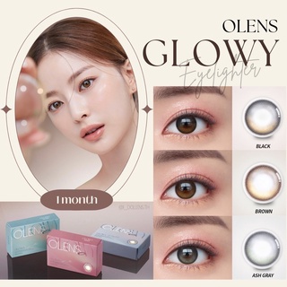 🌖พร้อมส่ง OLENS GLOWY EYELIGHTER คอนแทคเลนส์เกาหลีราย 1 เดือน ส่งฟรี DIA 14.2