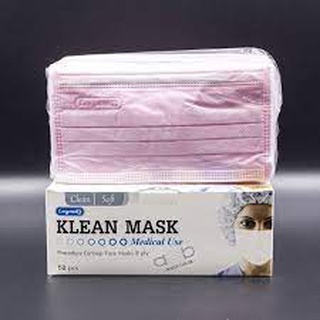 LONGMED KLEAN MASK MADICAL ชมพู 50