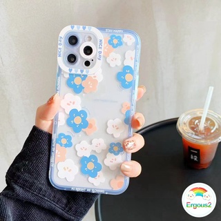 เคสโทรศัพท์มือถือแบบนิ่ม ใส กันกระแทก ลายดอกไม้ สีฟ้า สําหรับ Huawei Y9 Prime 2019 Nova 9 8 7 7i 7se 6 se 5 Pro 5T 4e 3i 3e Y7A Y9S Mate 40 30 20 Pro P40 P30 P20 Lite Pro