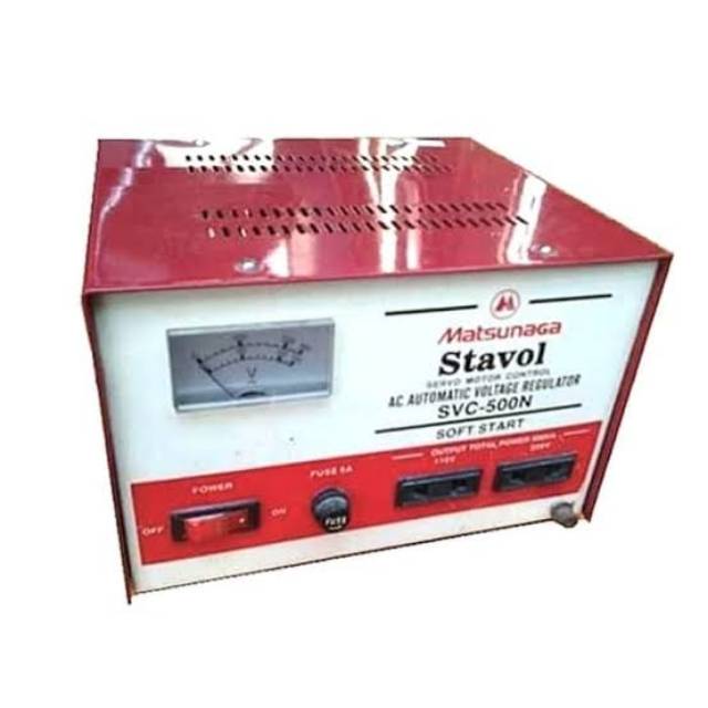 STAVOL MATSUNAGA SVC 500 N VA 500VA AUTOMATIC VOLTAGE REGULATOR STABILIZER MOTORCYCLE DURABLE