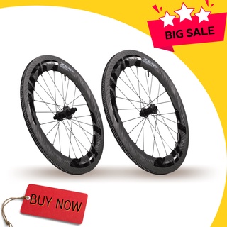 ล้อจักรยาน ล้อจักรยานคาร์บอน ZIPP 858 NSW CARBON TUBELESS 700C PAIR DISC WHEELS